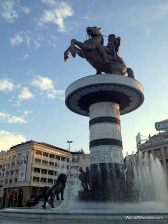 The infamous Alexander in Macedonia Square