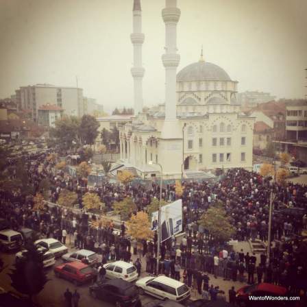 7am prayers on Kurban Bajram at Mitrovica's central mosque