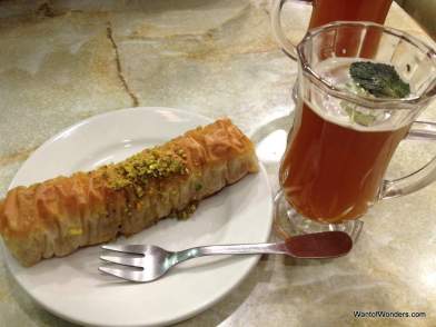 Tunisian sweets and mint tea